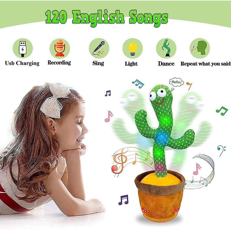 TikTok Dancing Plush Toy (Talking Cactus)