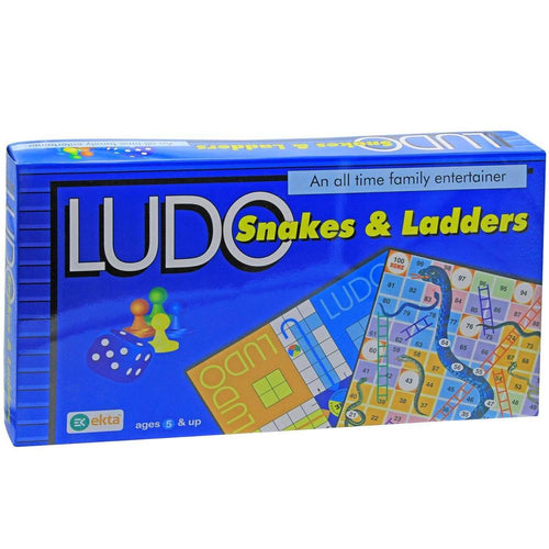 Ekta 2 in 1 Ludo & Snakes and Ladders Board Game (4 Years till Grown Ups)