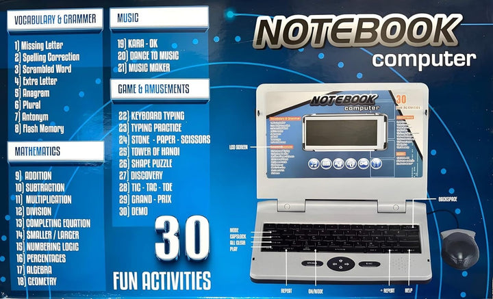 Gooyo Notebook Computer Educational Learning Laptop with 30 Fun Activities