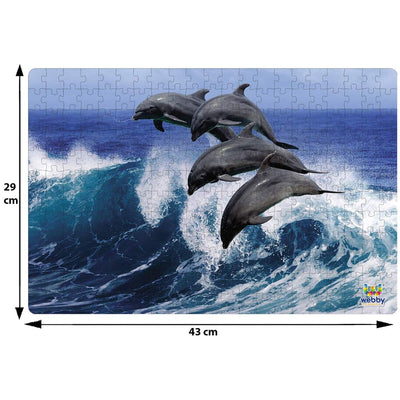 Beautiful Dolphins Wooden Jigsaw Puzzle - 252 Pieces