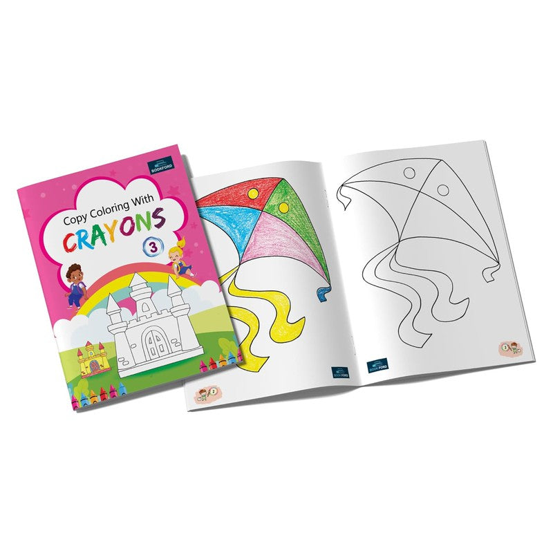 Copy Coloring With Crayons Book Part 3 For Kids