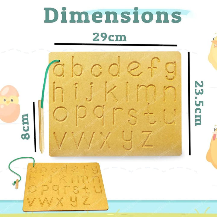 FunBlast Small Letter Writing Practice Board for Kids | Alphabet Tracing & Learning Board