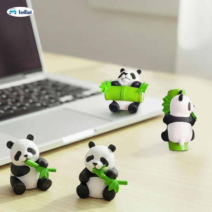 FunBlast Panda Miniature Figurine Decorative Showpiece | Decor for Home, Office & Car
