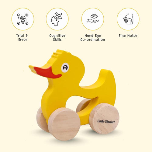 Little Ginnie Wooden Push and Pull Animal Toy