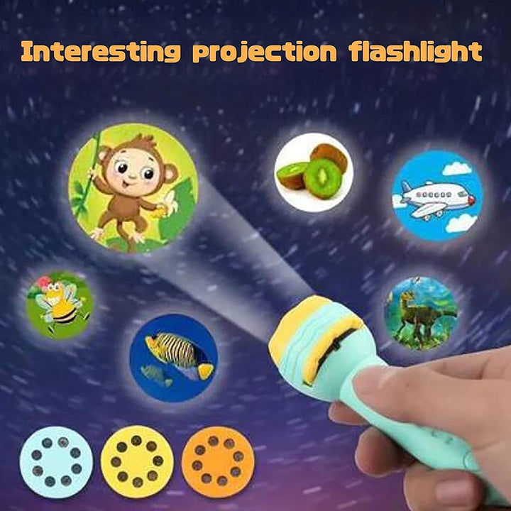 Baby Projector Torch (6 Slides) - Assorted Colours