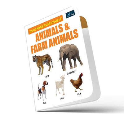 Young Minds Padded Book For Kids - Animals & Farm Animals (Board Book)