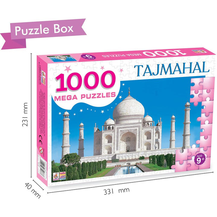 Mega Puzzles: Taj Mahal- Educational 1000 Pieces Puzzle for Kids and Adults