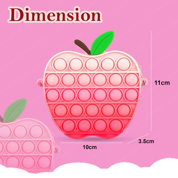 FunBlast Pop It Sling Bag | Apple Shape Cross Body Bag