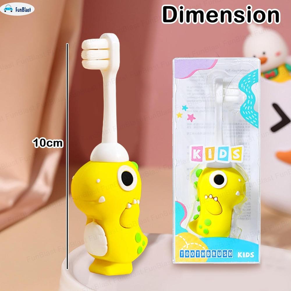 FunBlast Kids Toothbrush | Animal Design with Extra-Soft Microfiber Bristles