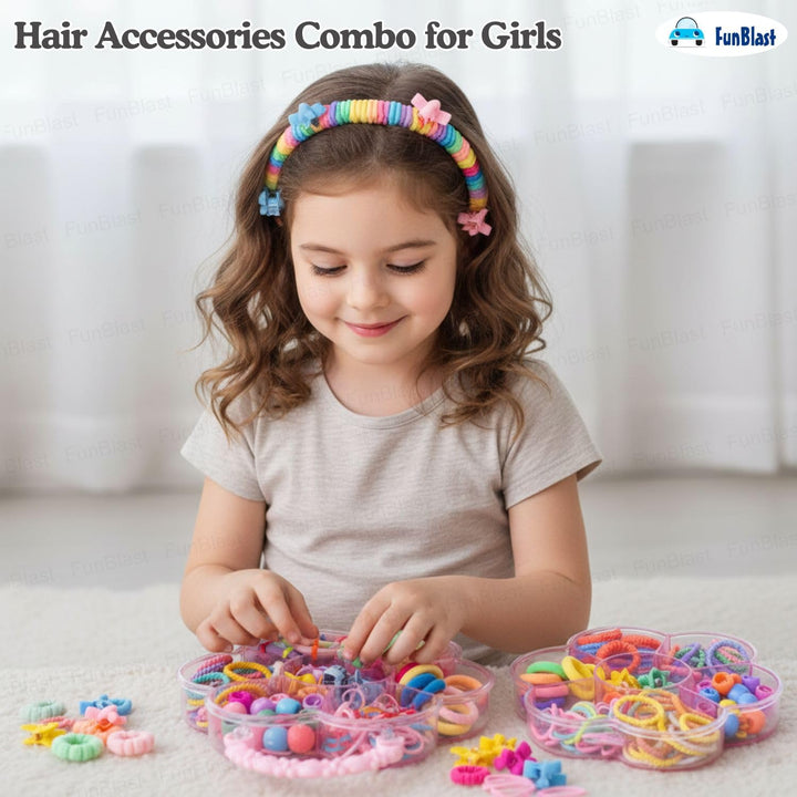FunBlast Hair Accessories Combo Set for Girls | Kids Hair Accessories