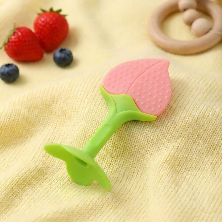 FunBlast Fruit Silicone Baby Teether | Food-Grade Soft Teething Toy for Infants & Toddlers