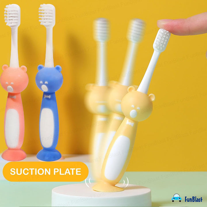 FunBlast Kids Toothbrush | Soft PBT Bristle Manual Toothbrush for Children | Set of 3