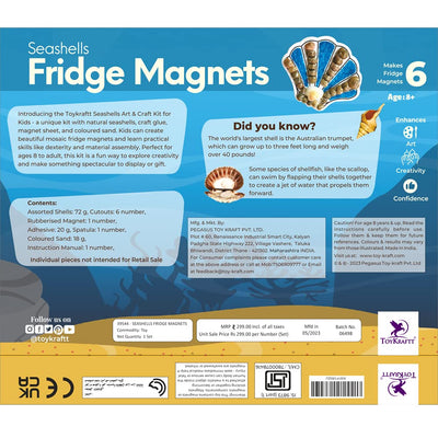 Shell Fridge Magnets Craft Kit (Pack of 1)