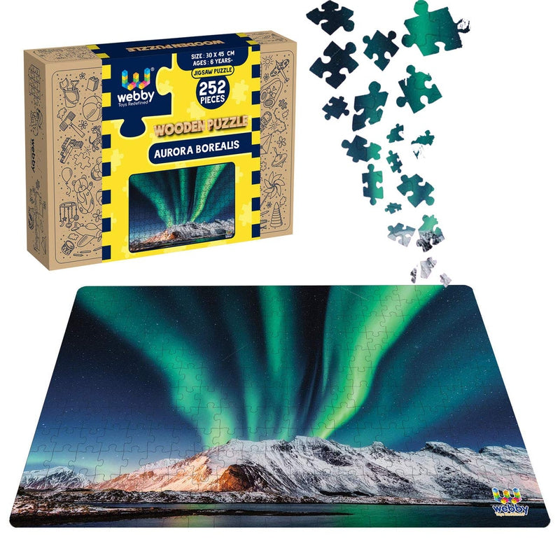 Aurora Borealis Wooden Jigsaw Puzzle - 252 Pieces