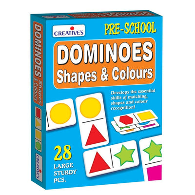 Dominoes - Shapes And Colours Card Game (28 Pieces)