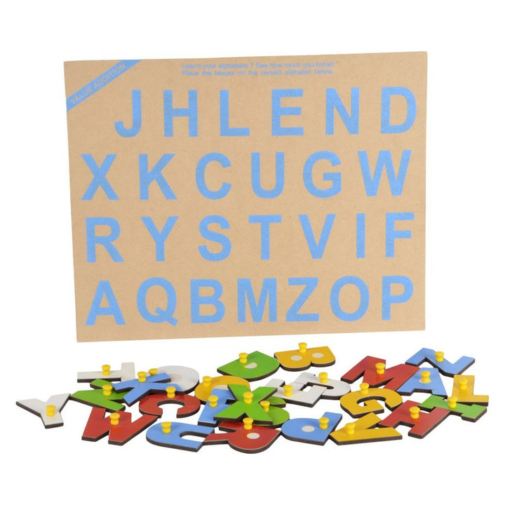 Alphabet Picture Tray with Knobs