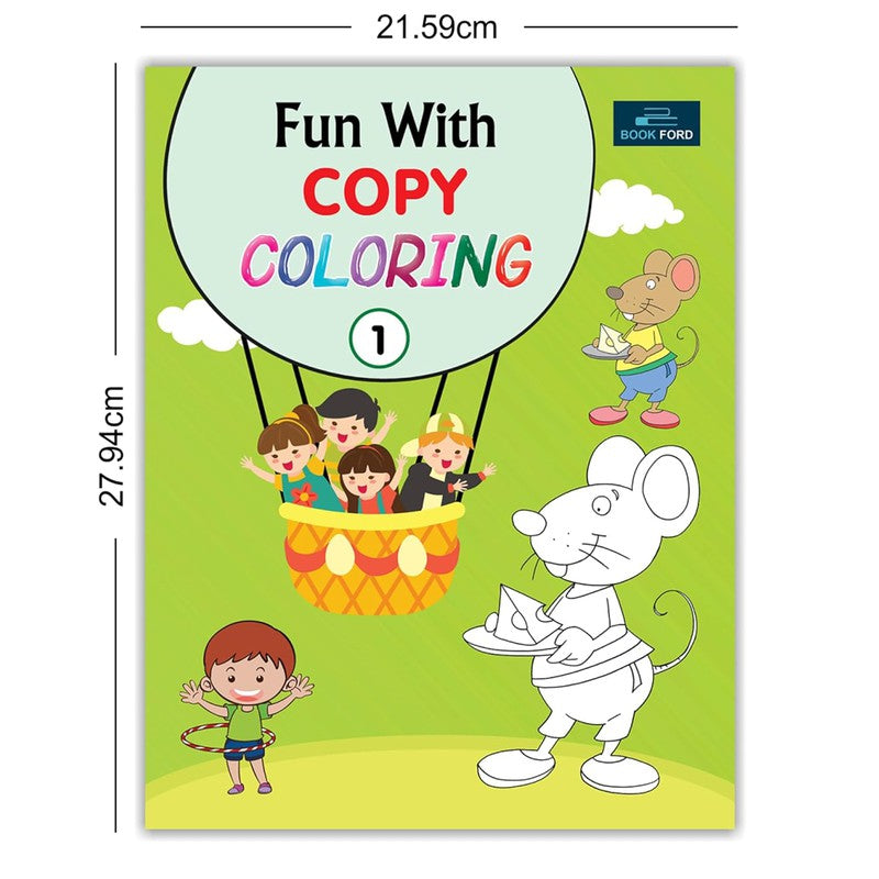 Fun With Copy Coloring Book Part 1 For Kids