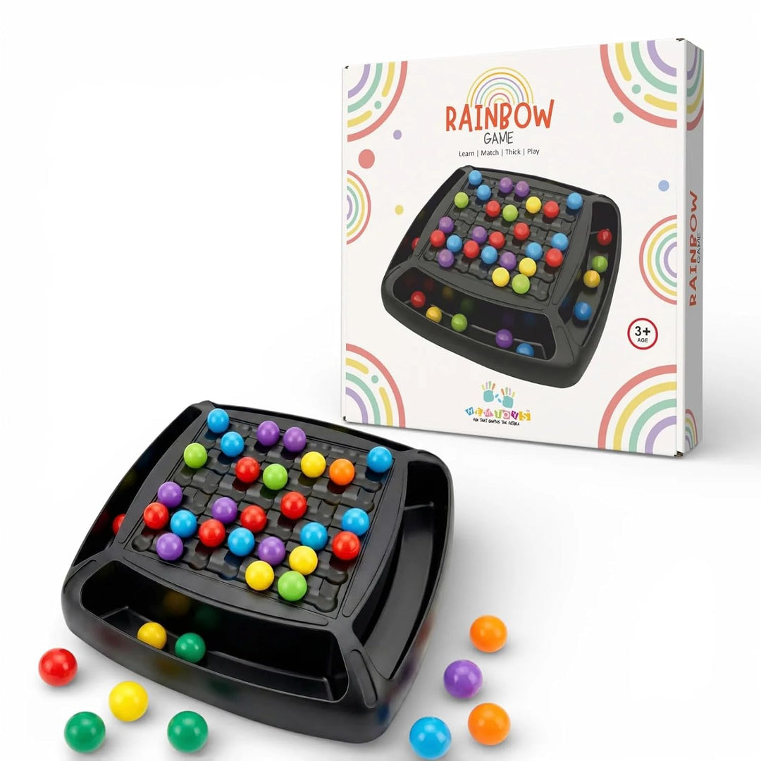 Rainbow Ball Chess Puzzle Game for Kids & Family | 48 Balls With 6 Different Colours