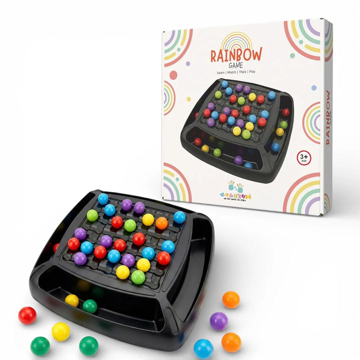 Rainbow Ball Chess Puzzle Game for Kids & Family | 48 Balls With 6 Different Colours
