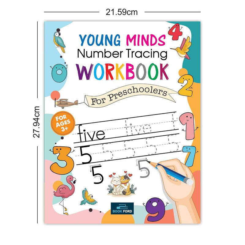 Young Minds Number Tracing Workbook For Kids