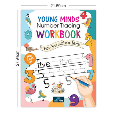 Young Minds Number Tracing Workbook For Kids