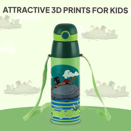 Cello Kidzbee Jungle Book Insulated Water Bottle - 500ml | ORB 600 | Green