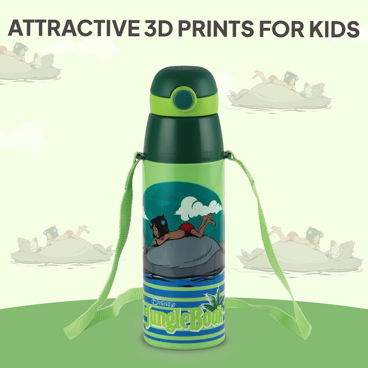Cello Kidzbee Jungle Book Insulated Water Bottle - 500ml | ORB 600 | Green