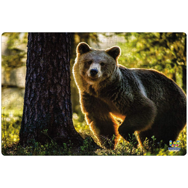 Wild Brown Bear Wooden Jigsaw Puzzle - 252 Pieces