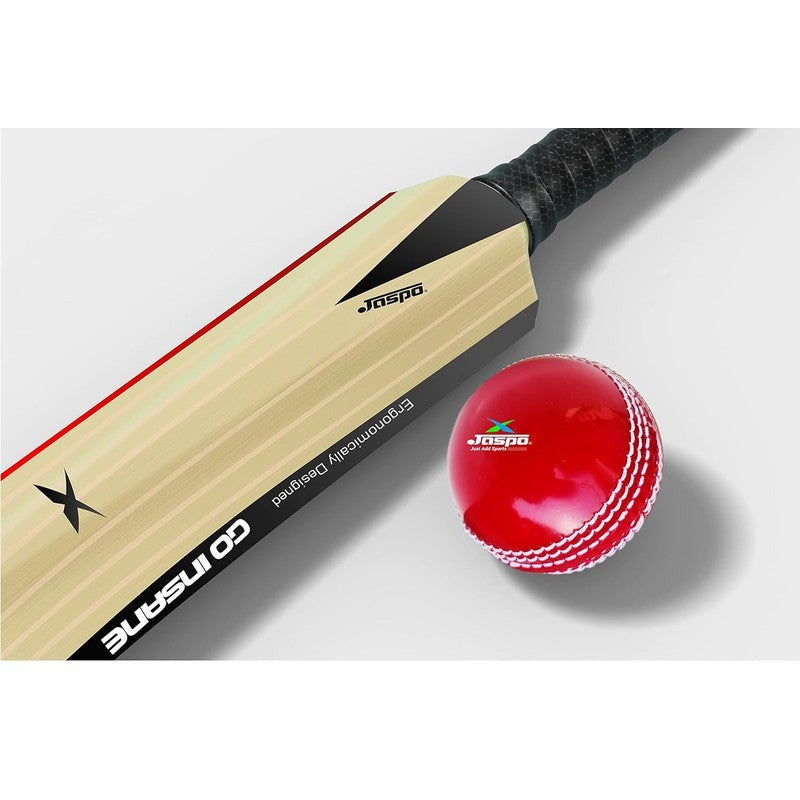 Jaspo Hybrid Composite Hard Plastic Cricket Bat (Bat with a Ball) Full Size | (PU Filled Inside) | 12+ Years