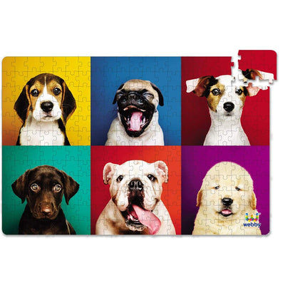 Adorable Puppies Cardboard Jigsaw Puzzle - 252 pieces