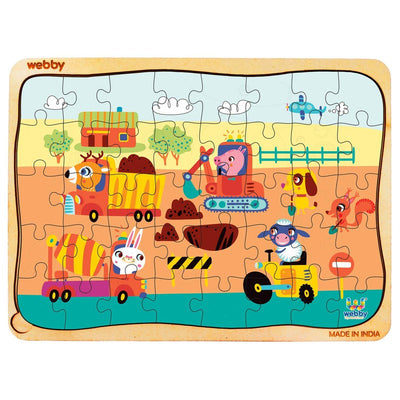 The Kiddy Farm Wooden Jigsaw Puzzle, 40pcs