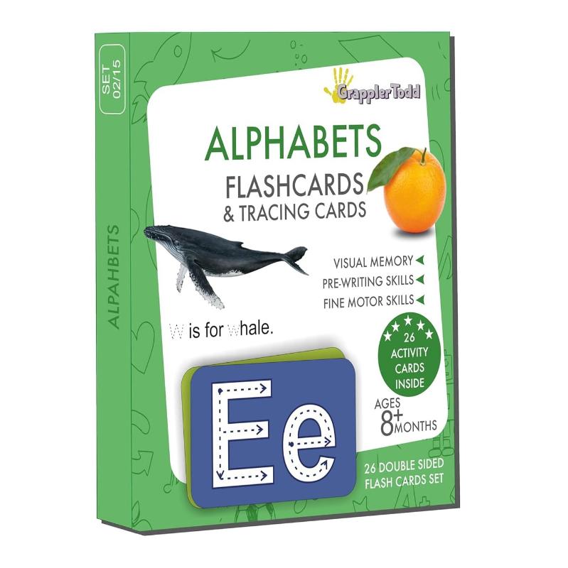 Alphabets & Tracing Activity Flashcards