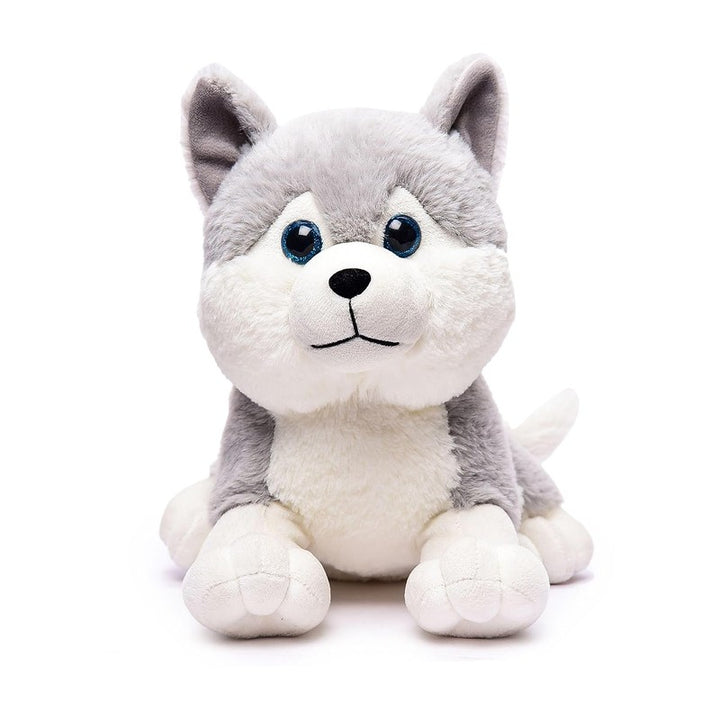 Plush Husky Dog Stuffed Animal Puppy Soft Toy - 30CM (Grey)