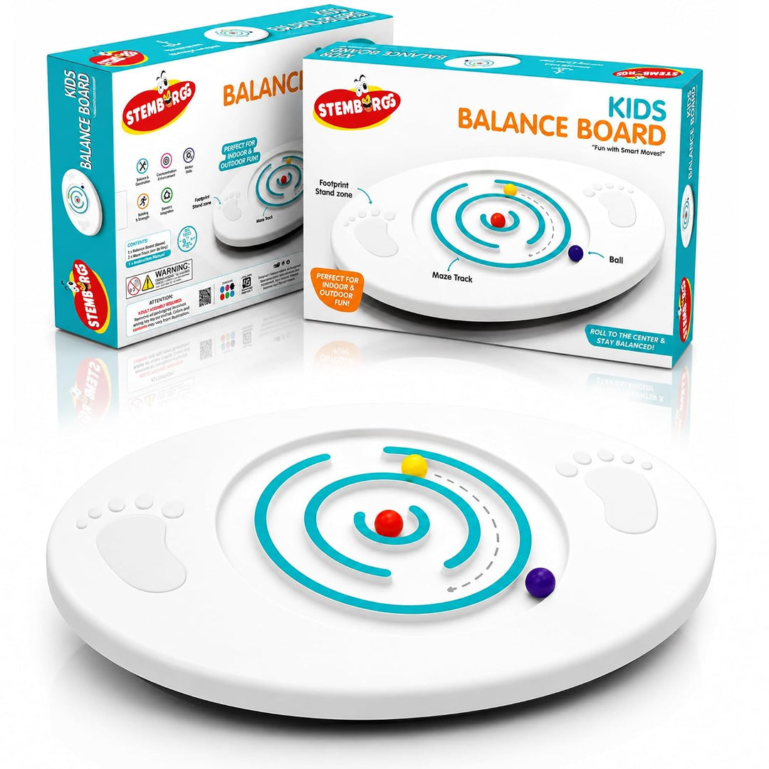 Stemburgg Kids Balance Board - Fun With Smart Moves | Indoor & Outdoor Balance Board