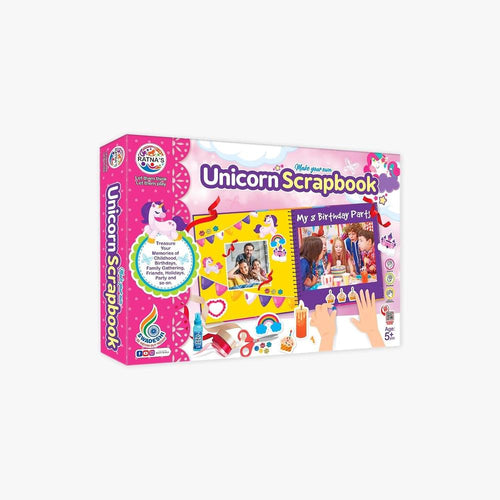 Ratnas Unicorn Scrapbook DIY Art & Craft Kit – Creative Activity