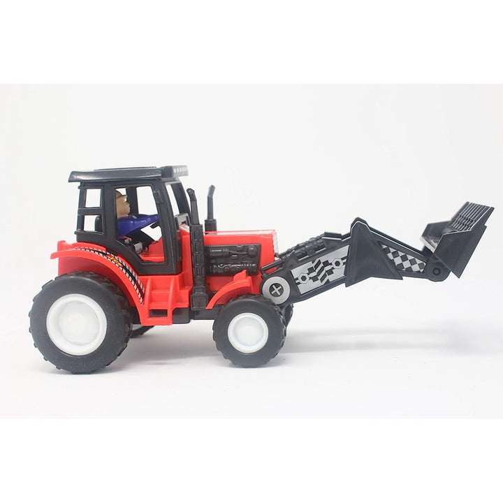 Farm Plough Tractor Maintenance Free Pullback Spring Action Race Toy