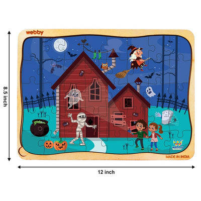 Haunted House Wooden Jigsaw Puzzle, 40pcs