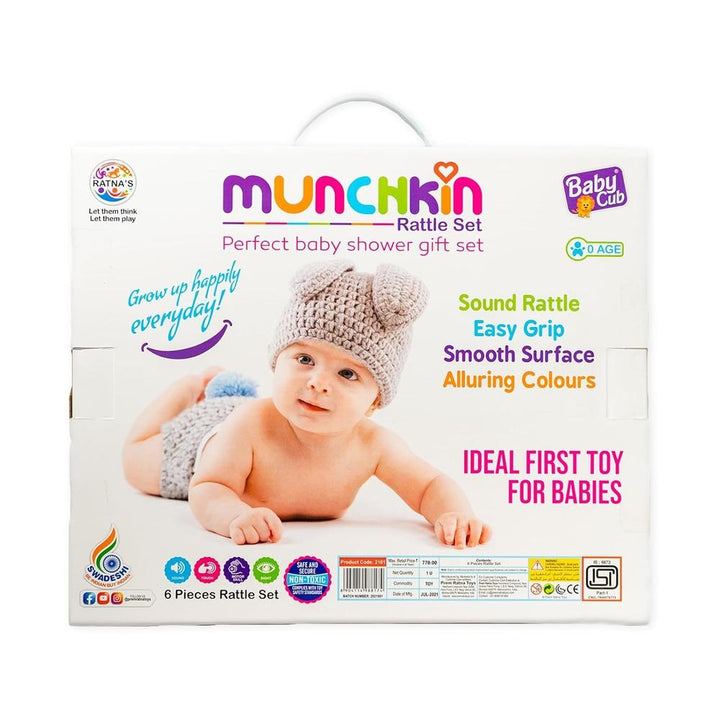 Ratna's Munchkin Rattle Set of 6 Attractive Rattles