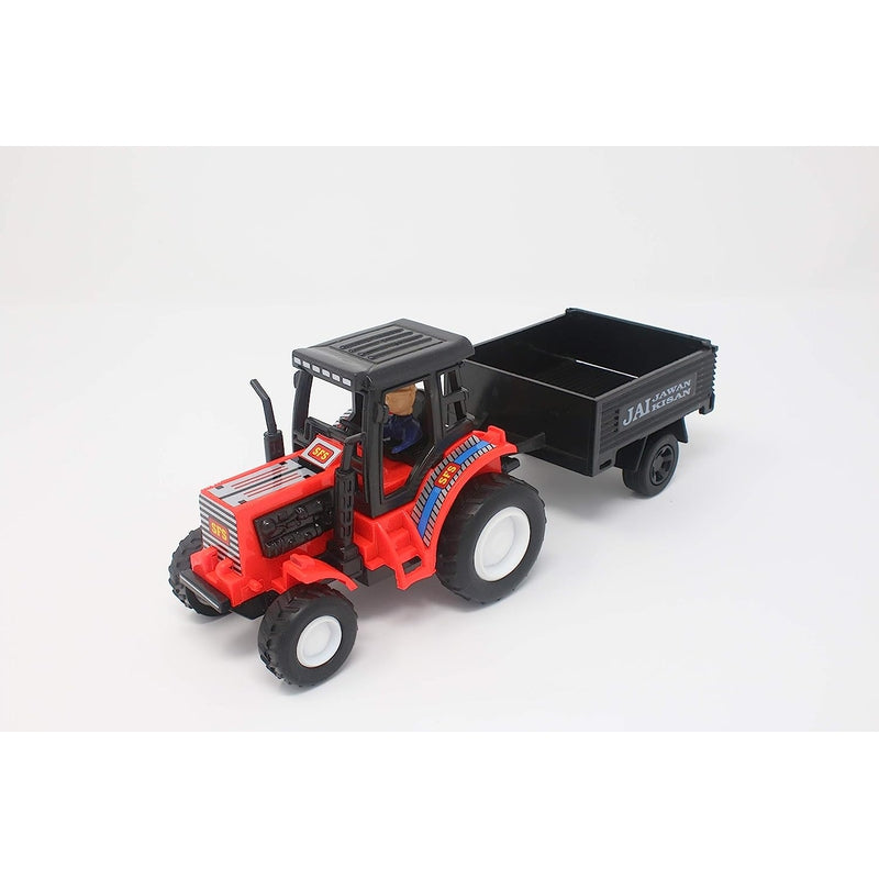 Tractor with Trolley Pull Back Toy for Kids