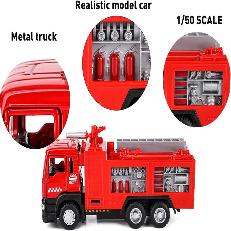 Micro Fire Truck Toy with Light and Sound  | Red