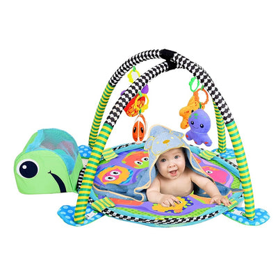 Baby Activity Gym 2 in 1 with Hanging Rattles and 30 Balls