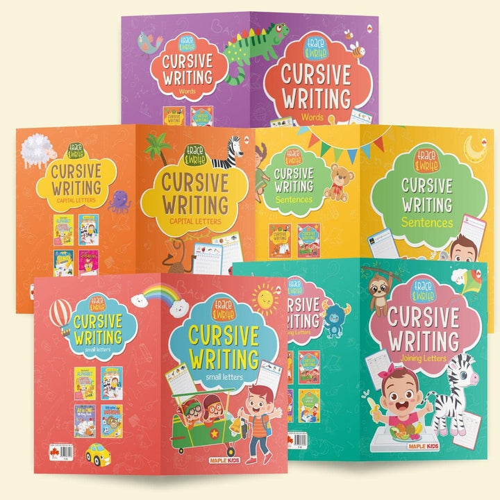 Cursive Writing Books (Set of 5 Books) - Handwriting Practice Books