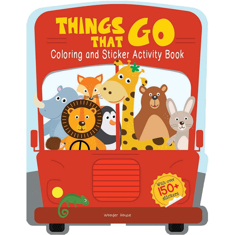 Things That Go - Coloring and Sticker Activity Book (With 150+ Stickers) [Paperback] Wonder House Books