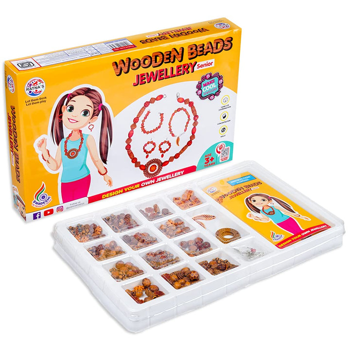 Ratna's Wooden Beads Jewellery Senior – Art & Craft DIY Kit