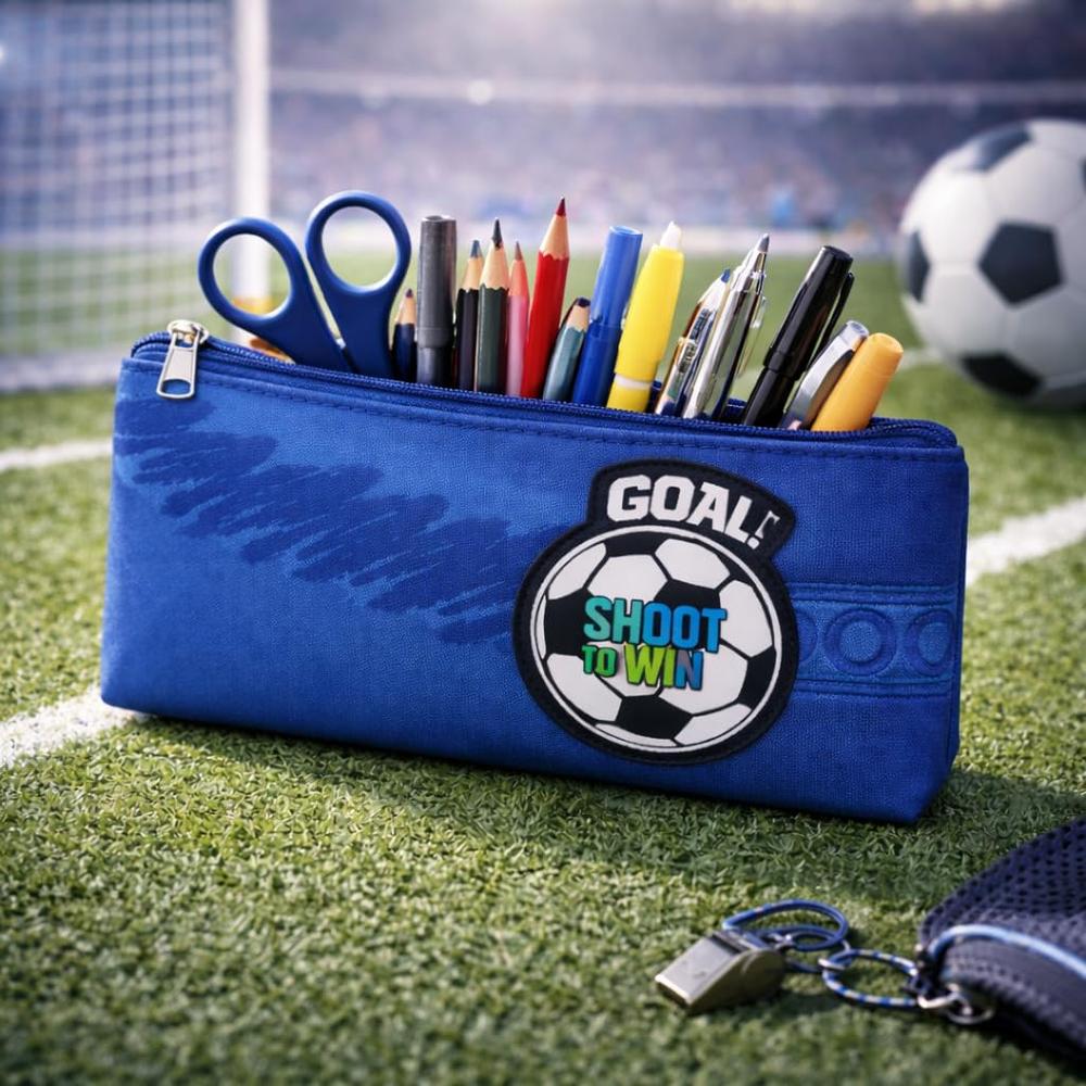 Goal Shoot Pencil Case - Sky Blue
