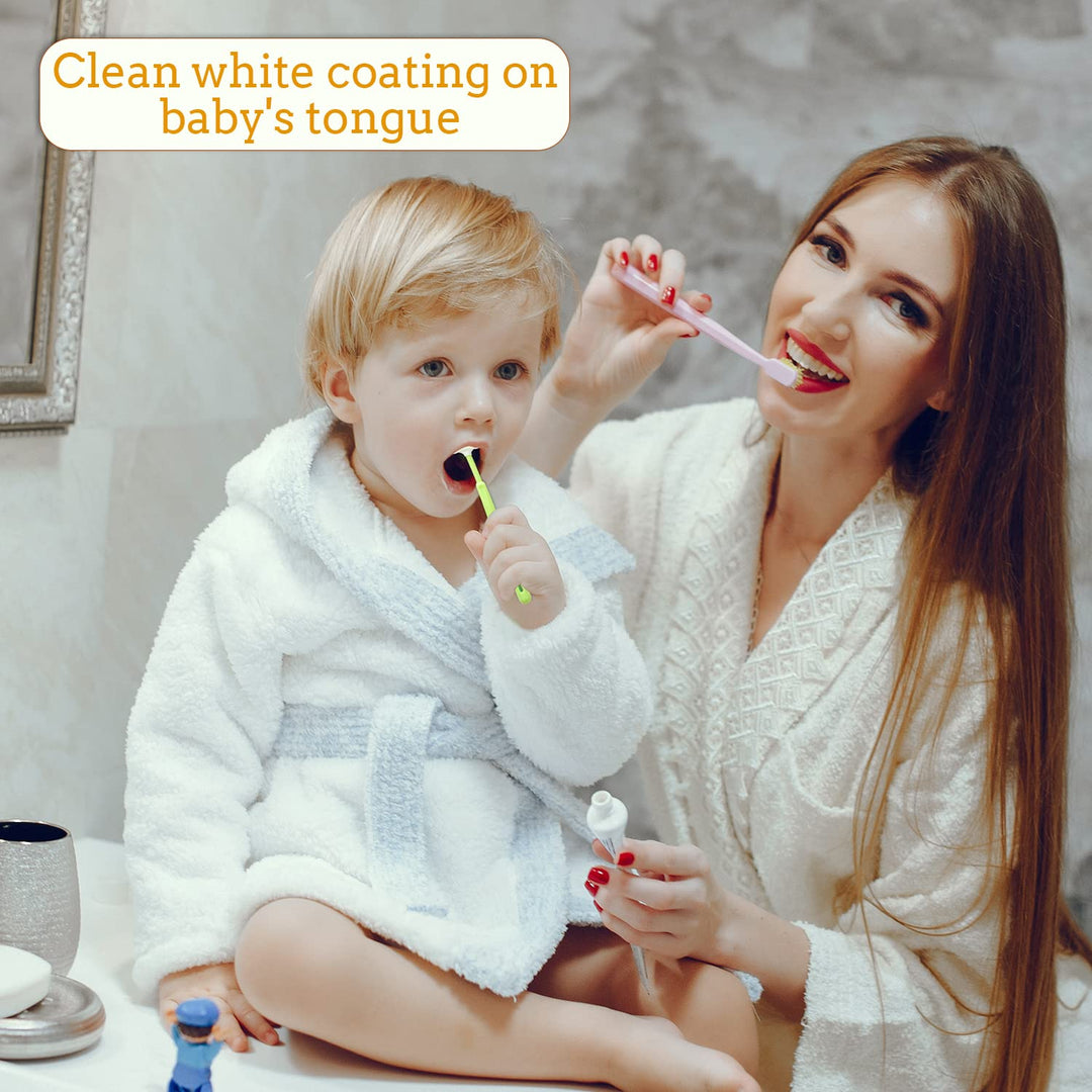 Mee Mee Tongue Cleaner for Baby | Oral Cleaner Toothbrush with Silicone Scraper