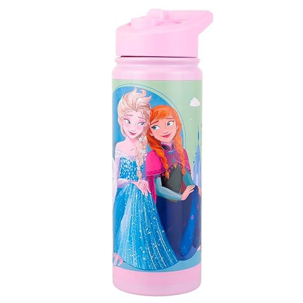 Licensed Disney Frozen “Not Your Ordinary Sisters” Sipper Water Bottle for Kids | 600 ml | Stylish & Portable Bottle