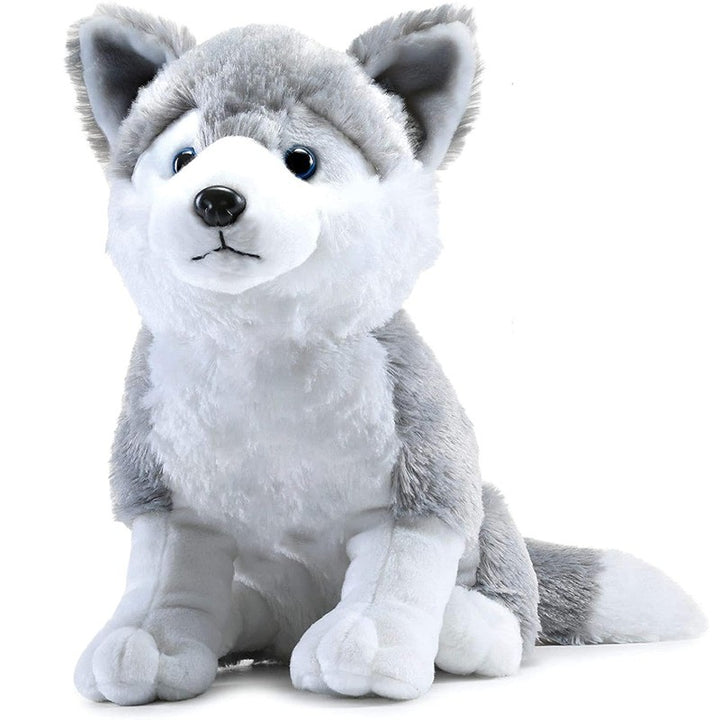 Plush Husky Dog Stuffed Animal Puppy Soft Toy - 30CM (Grey)