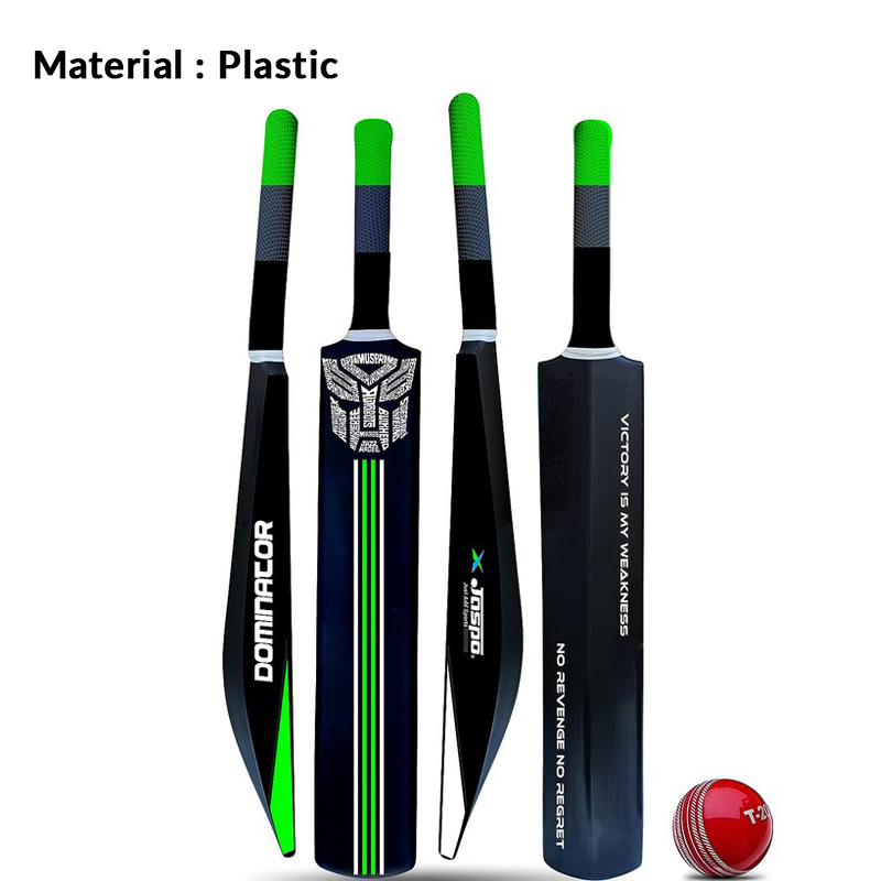 Jaspo Dominator Cricket Bat (1 Plastic Cricket bat, 1 ball) | 12+ Years