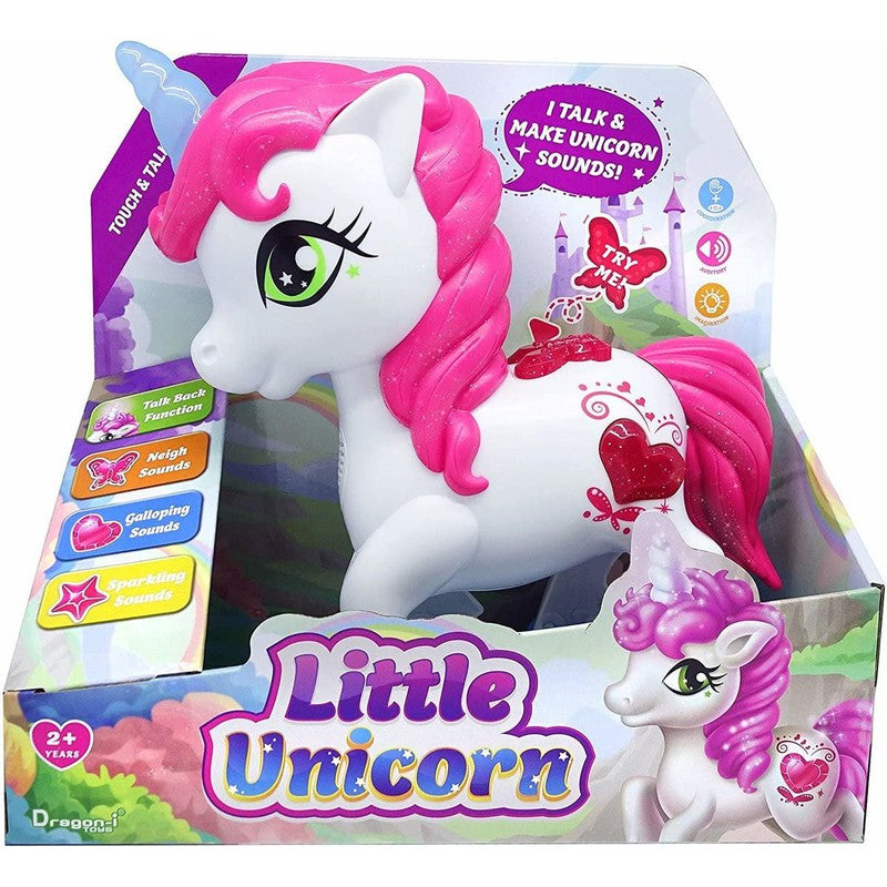 Dragon I Toys Little Unicorn Touch & Talk Back Function